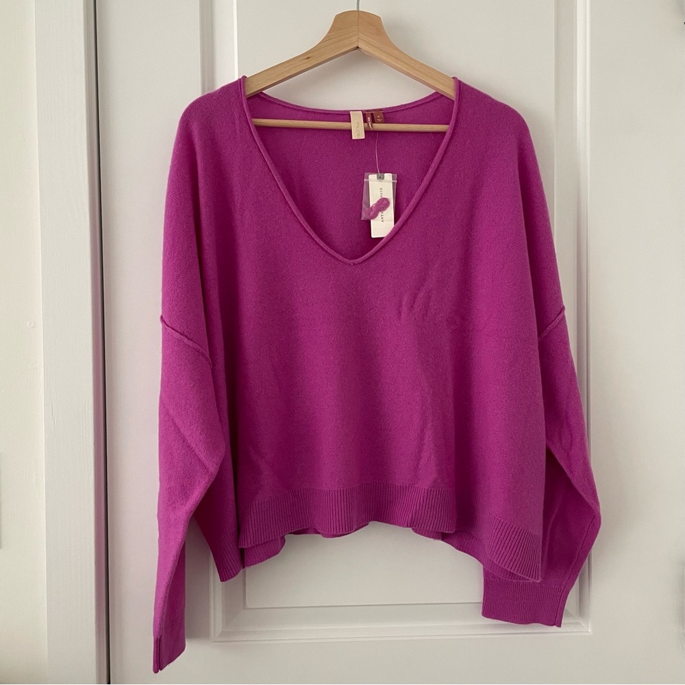 Anthropologie Cashmere V-neck Sweater